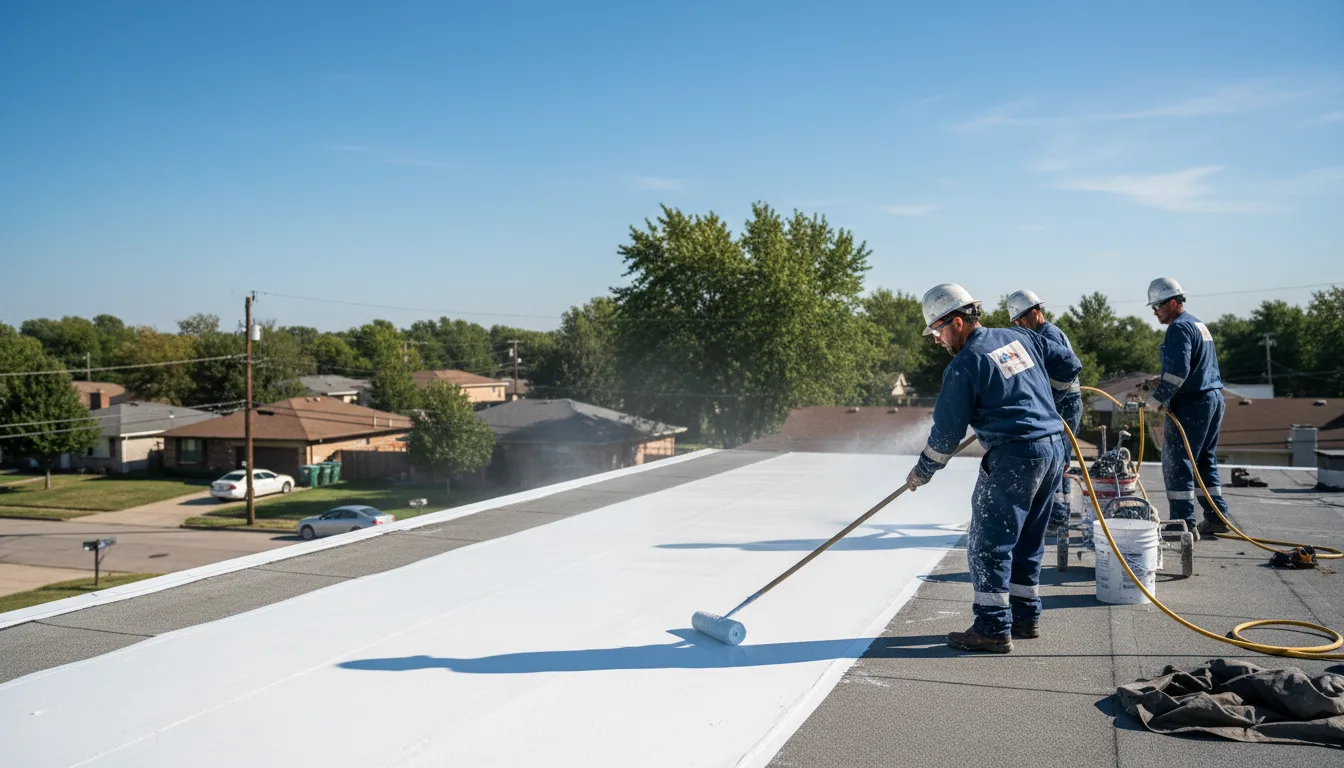 Commercial roof coating in Ira, TX near me